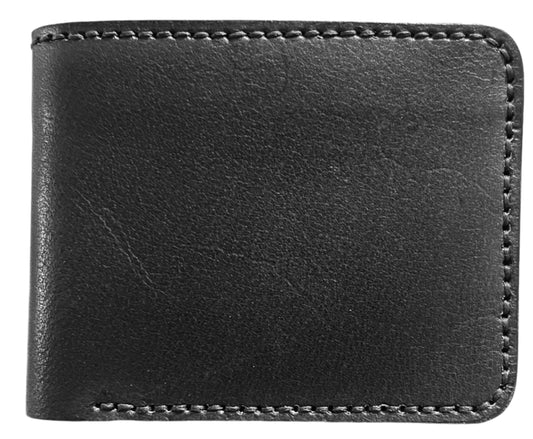 Acrux – Handmade Vegetable Tanned Leather Wallet - Black