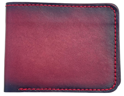 Adhara - Handmade Vegetable Tanned Leather Wallet - Red