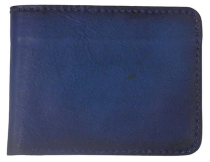 Adhara - Handmade Vegetable Tanned Leather Wallet - Blue