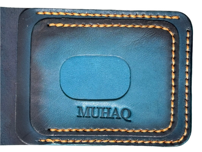 Crux - Handmade Vegetable Tanned Leather Wallet - Teal Blue