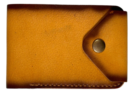 Crux - Handmade Vegetable Tanned Leather Wallet - Yellow