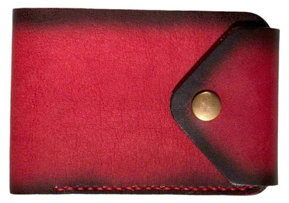 Crux - Handmade Vegetable Tanned Leather Wallet - Red