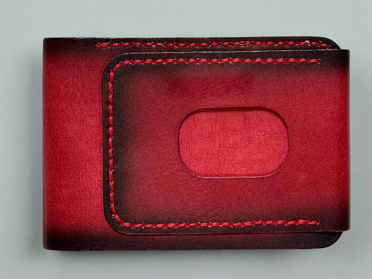 Crux - Handmade Vegetable Tanned Leather Wallet - Red