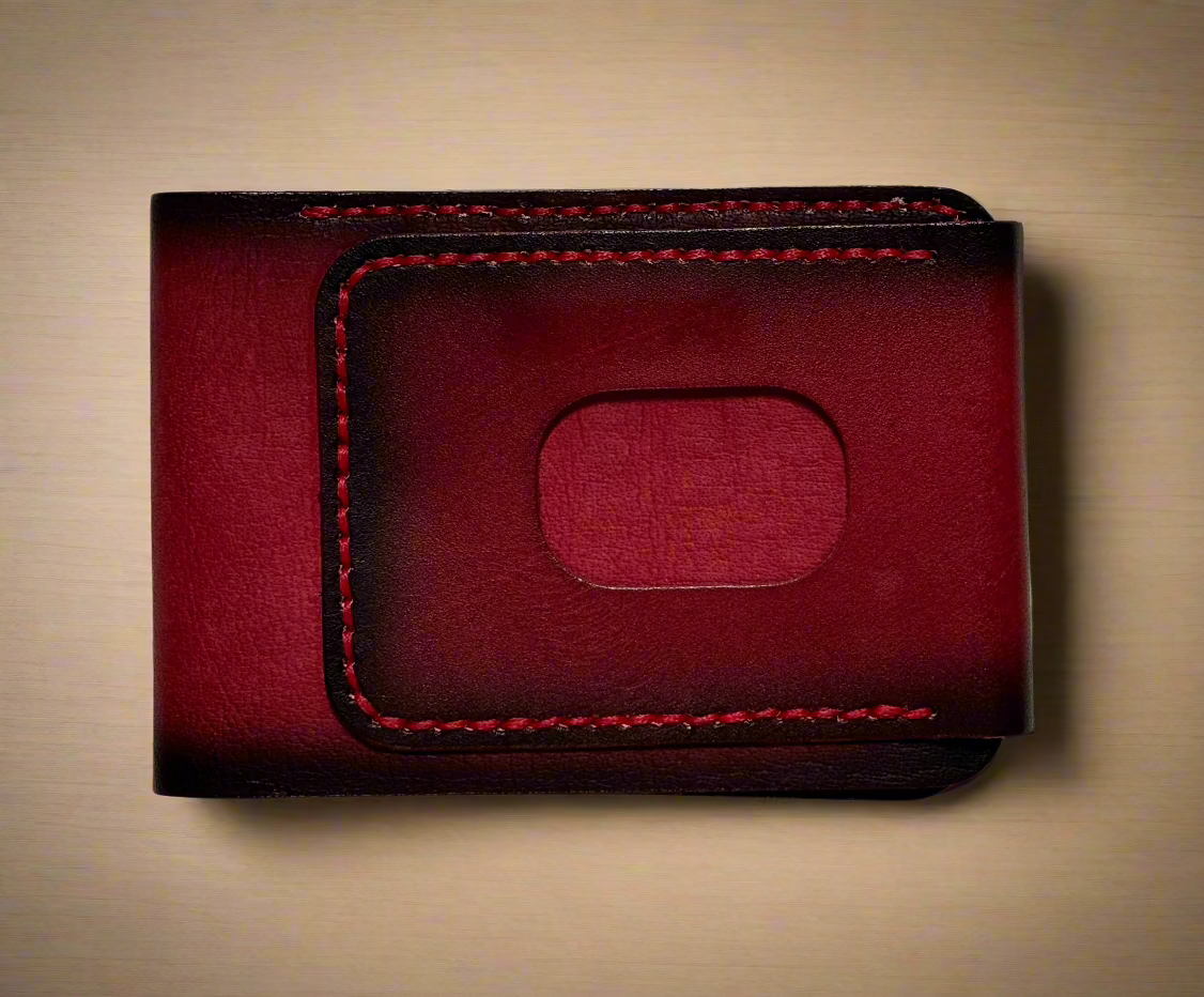 Crux - Handmade Vegetable Tanned Leather Wallet - Red