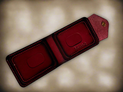 Crux - Handmade Vegetable Tanned Leather Wallet - Red