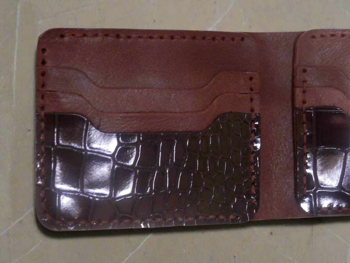 Deneb - Handmade Shine Pull-up Leather Wallet - Brown 1