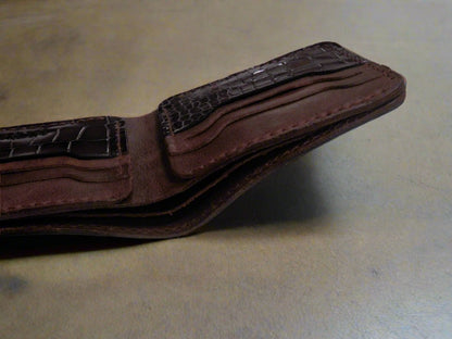 Deneb - Handmade Shine Pull-up Leather Wallet - Brown 1