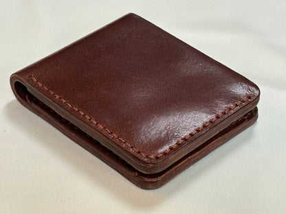 Fornax- Handmade Shine Pullup Coin Pocket Leather Wallet - Brown