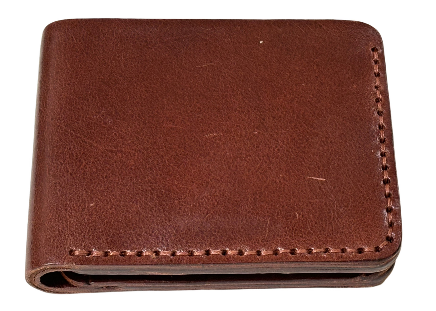 Fornax- Handmade Shine Pullup Coin Pocket Leather Wallet - Brown