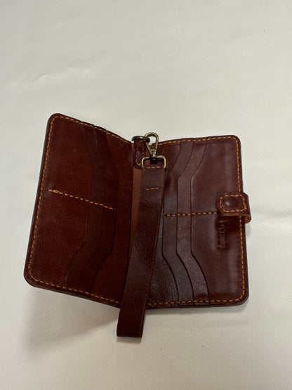 Grus - Handmade Shine Pull up Leather Long Wallet - Brown