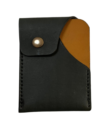 Mensa - Handmade Vegetable Tanned Leather Card Holder - Olive Green