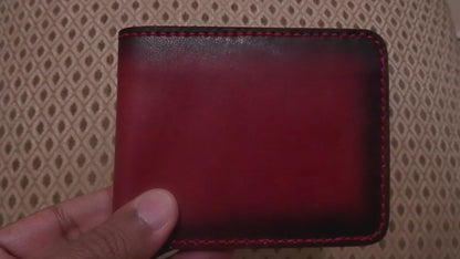 Adhara - Handmade Vegetable Tanned Leather Wallet - Red