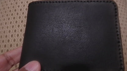 Acrux – Handmade Vegetable Tanned Leather Wallet - Black